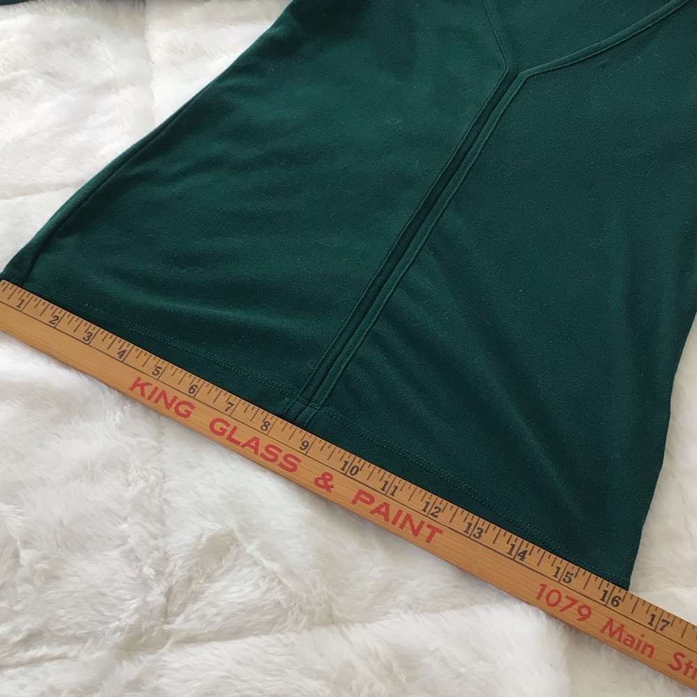 J.Crew Deep Emerald Green V-Neck Blouse XS - Picture 8 of 14